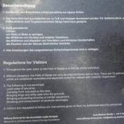 Regulations for Visitors