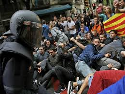 Violence taking over Catalan independence protests