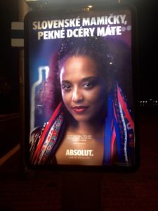 Absolut advertisement expressing diversity in Slovakia. 