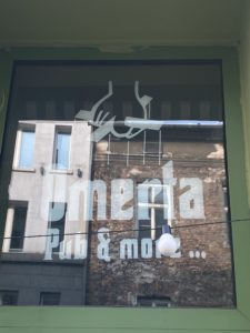 The “Omerta” pub in Kazimierz plays with the Schindler’s List film title, also a symbol used to peddle the antisemitic conspiracy of “puppet masters” or “globalists”
