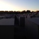 Sunset on the stelae at the Memorial to the Murdered Jews of Europe
