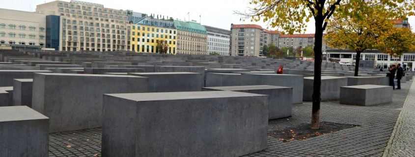 A view of the Memorial to the Murdered Jews of Europe
