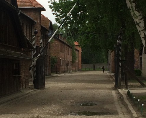 Entrance to Auschwitz I_Arbeit Macht Frei