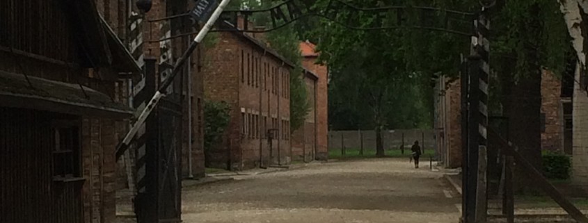Entrance to Auschwitz I_Arbeit Macht Frei