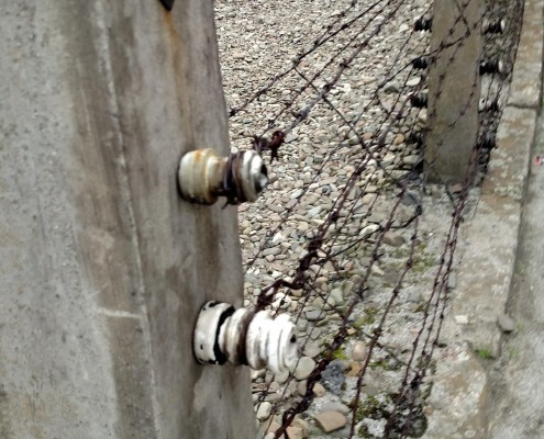 Pictured above is the barbwire fence that surrounds the camps. Captured by Jacquelyn Myers