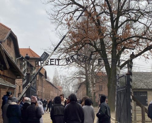 Gate at the entrance of Auschwitz I