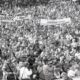 Figure 2: Crowd of Solidarity supporters in 1989. Source: https://upload.wikimedia.org/wikipedia/commons/e/ec/Wybory_1989_2.jpg